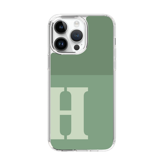 Slim Protection Case［ Original - initial two tone - H green ］