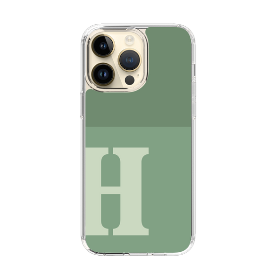 Slim Protection Case［ Original - initial two tone - H green ］