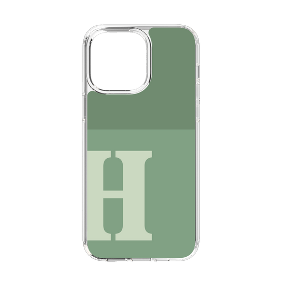 Slim Protection Case［ Original - initial two tone - H green ］