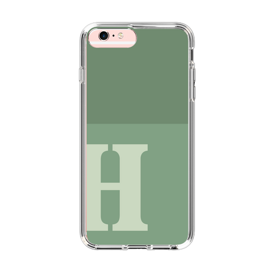 Slim Protection Case［ Original - initial two tone - H green ］
