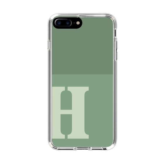 Slim Protection Case［ Original - initial two tone - H green ］