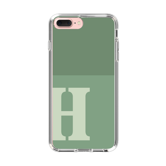 Slim Protection Case［ Original - initial two tone - H green ］