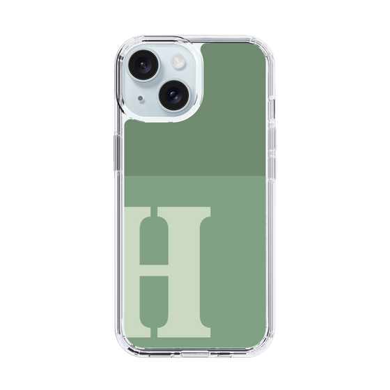 Slim Protection Case［ Original - initial two tone - H green ］