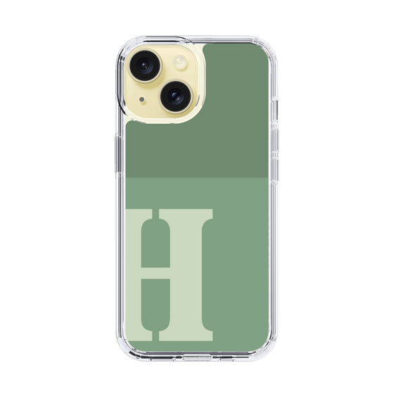 Slim Protection Case［ Original - initial two tone - H green ］