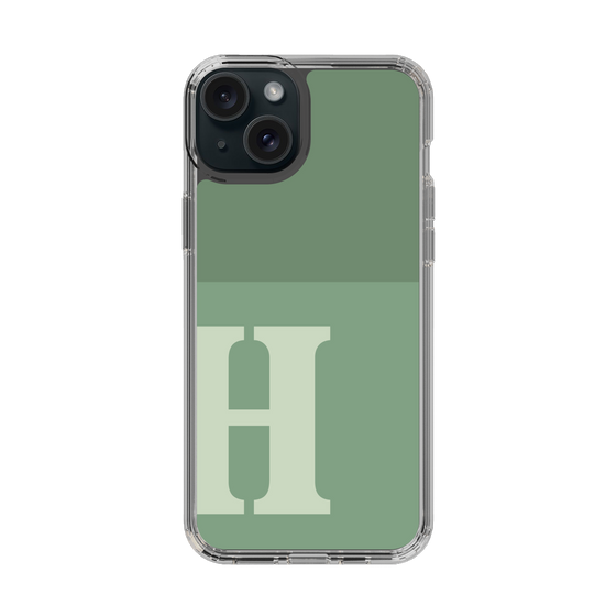 Slim Protection Case［ Original - initial two tone - H green ］