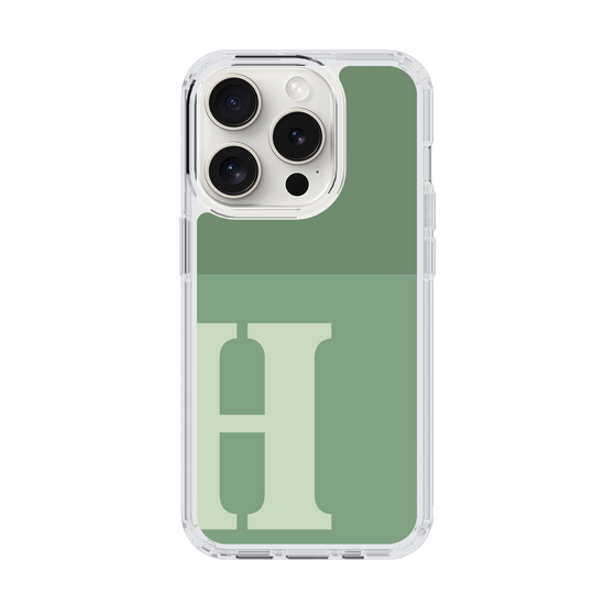 Slim Protection Case［ Original - initial two tone - H green ］
