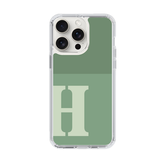Slim Protection Case［ Original - initial two tone - H green ］