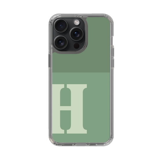 Slim Protection Case［ Original - initial two tone - H green ］
