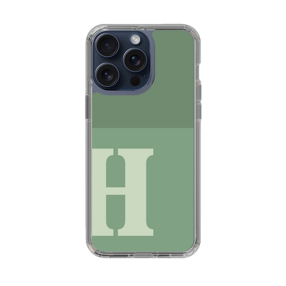 Slim Protection Case［ Original - initial two tone - H green ］