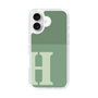 Slim Protection Case［ オリジナル - initial two tone - H green ］