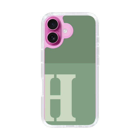Slim Protection Case［ オリジナル - initial two tone - H green ］