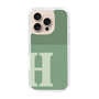 Slim Protection Case［ オリジナル - initial two tone - H green ］