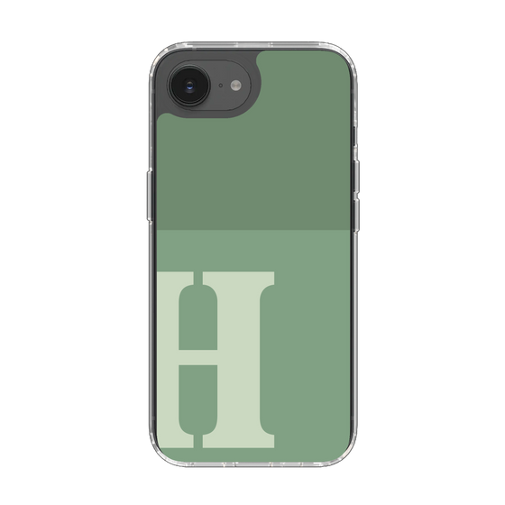 Slim Protection Case［ Original - initial two tone - H green ］