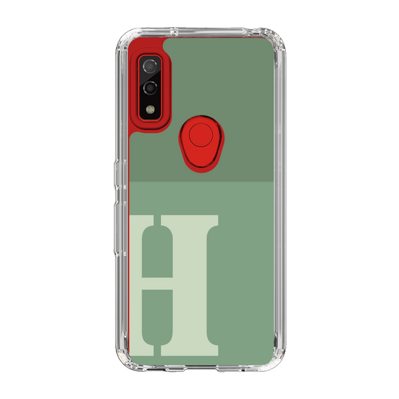 Slim Protection Case［ Original - initial two tone - H green ］