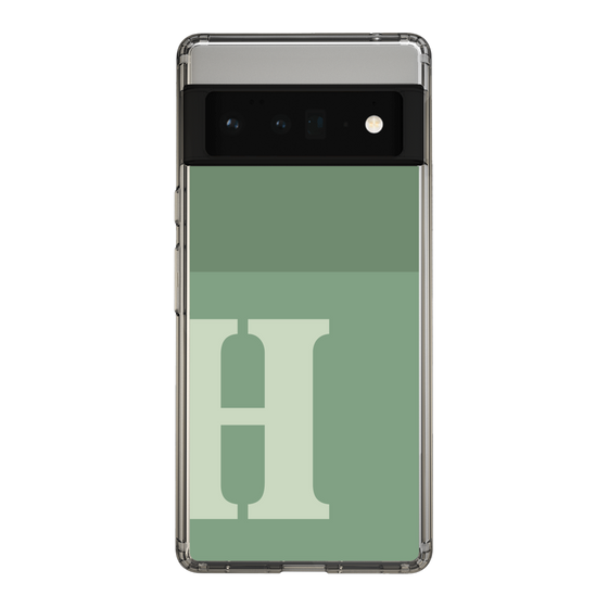 Slim Protection Case［ Original - initial two tone - H green ］