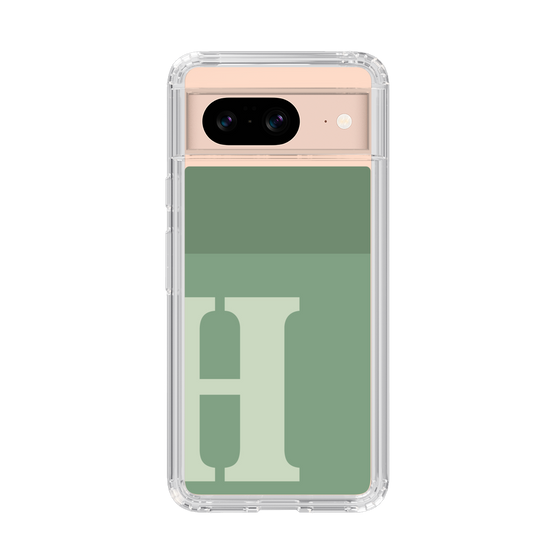 Slim Protection Case［ Original - initial two tone - H green ］