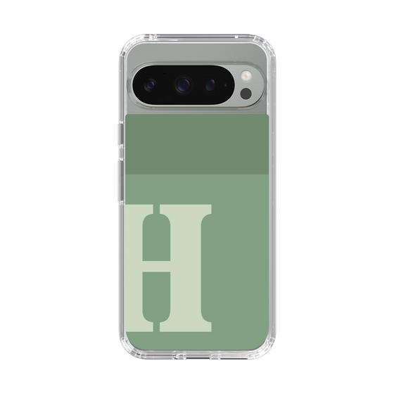 Slim Protection Case［ Original - initial two tone - H green ］