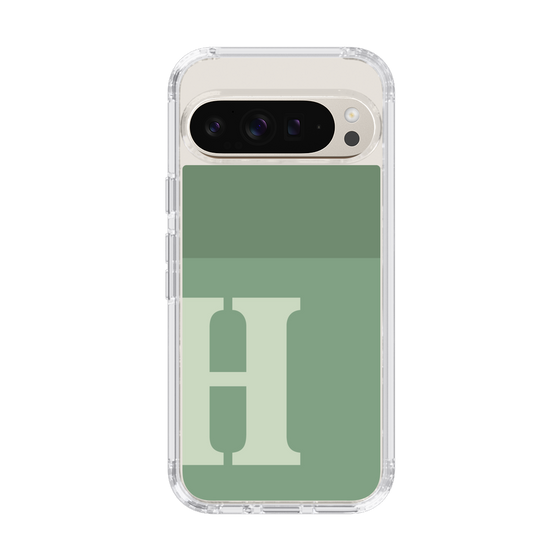 Slim Protection Case［ Original - initial two tone - H green ］