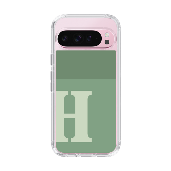 Slim Protection Case［ Original - initial two tone - H green ］