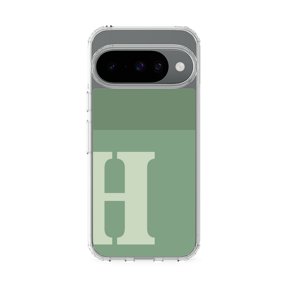 Slim Protection Case［ Original - initial two tone - H green ］