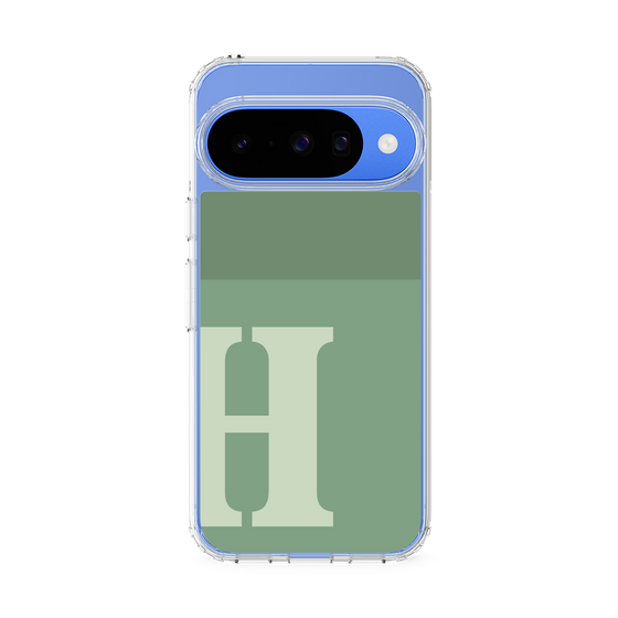Slim Protection Case［ Original - initial two tone - H green ］