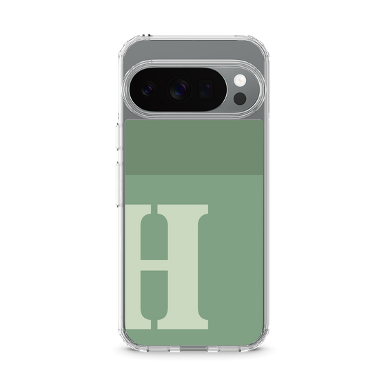 Slim Protection Case［ Original - initial two tone - H green ］