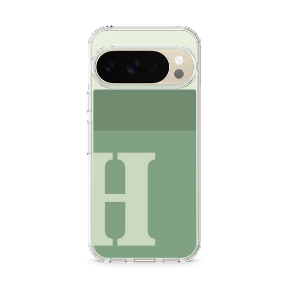Slim Protection Case［ Original - initial two tone - H green ］