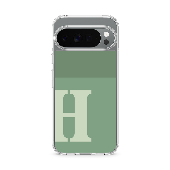Slim Protection Case［ Original - initial two tone - H green ］