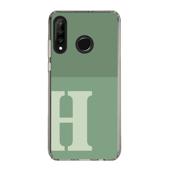 Slim Protection Case［ Original - initial two tone - H green ］