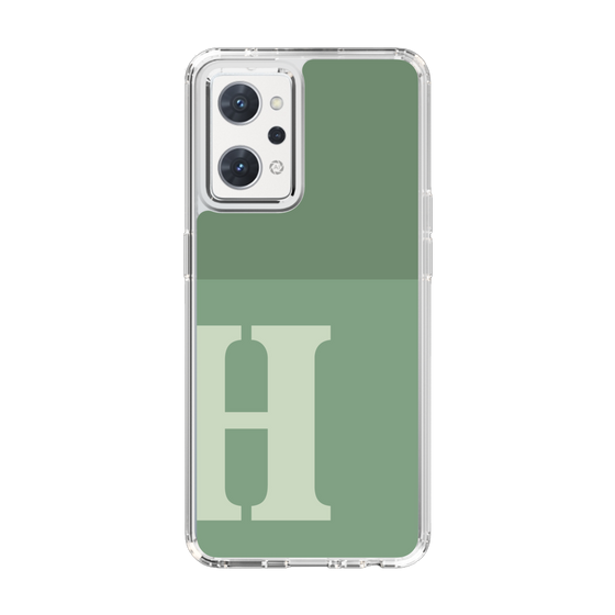 Slim Protection Case［ Original - initial two tone - H green ］