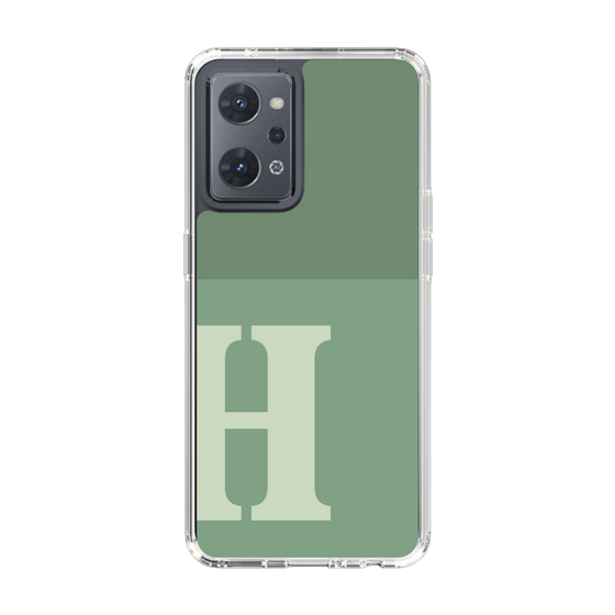 Slim Protection Case［ Original - initial two tone - H green ］