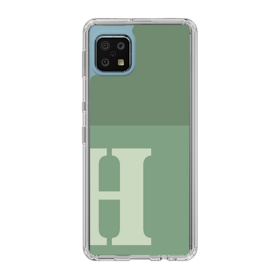 Slim Protection Case［ Original - initial two tone - H green ］