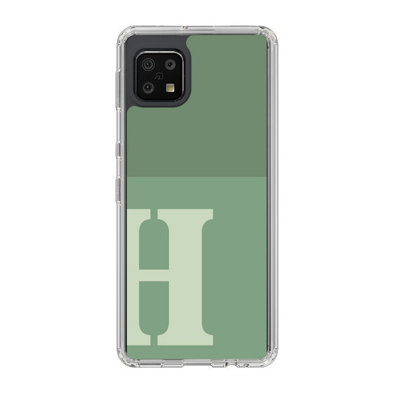 Slim Protection Case［ Original - initial two tone - H green ］
