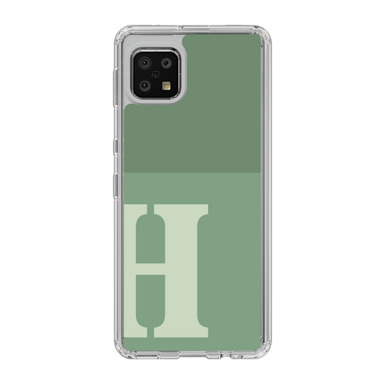 Slim Protection Case［ Original - initial two tone - H green ］