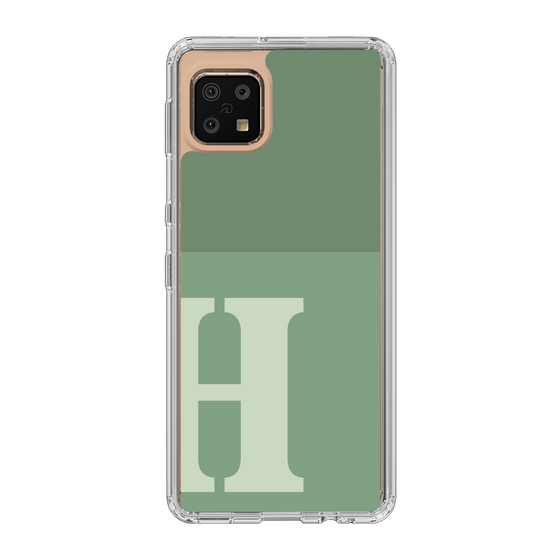 Slim Protection Case［ Original - initial two tone - H green ］