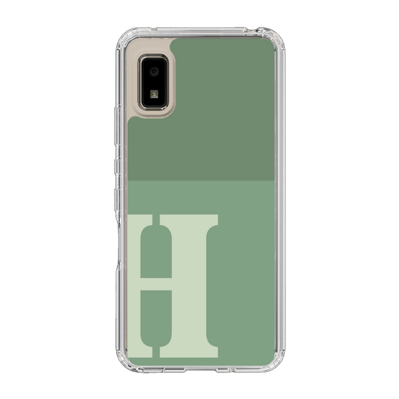 Slim Protection Case［ Original - initial two tone - H green ］