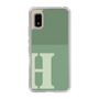 Slim Protection Case［ Original - initial two tone - H green ］