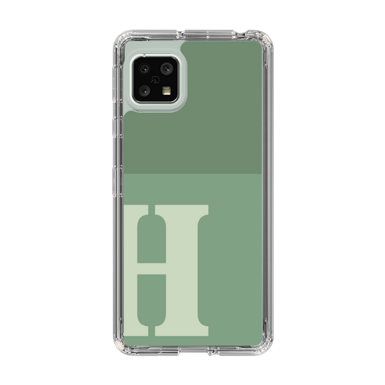 Slim Protection Case［ Original - initial two tone - H green ］
