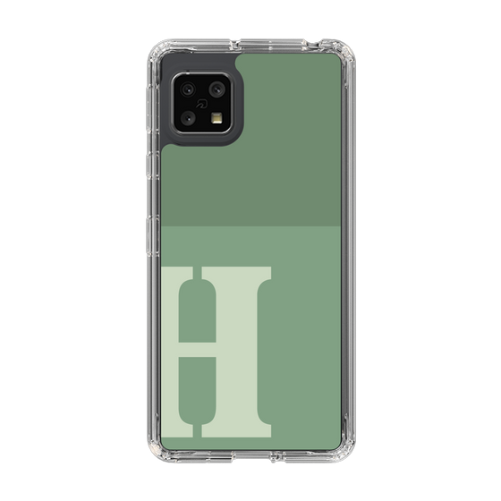 Slim Protection Case［ Original - initial two tone - H green ］