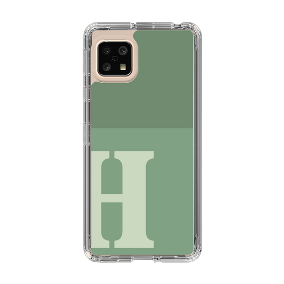 Slim Protection Case［ Original - initial two tone - H green ］