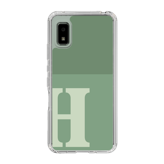 Slim Protection Case［ Original - initial two tone - H green ］