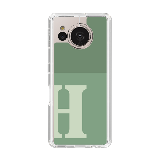 Slim Protection Case［ Original - initial two tone - H green ］