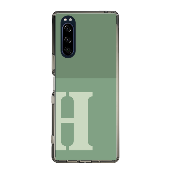 Slim Protection Case［ Original - initial two tone - H green ］