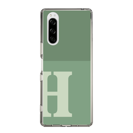 Slim Protection Case［ Original - initial two tone - H green ］