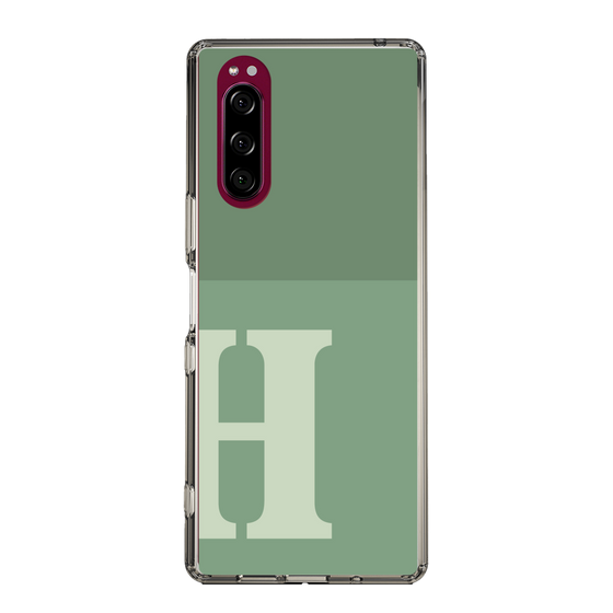 Slim Protection Case［ Original - initial two tone - H green ］