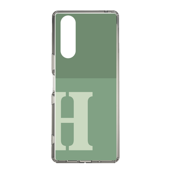 Slim Protection Case［ Original - initial two tone - H green ］