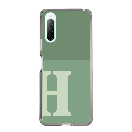 Slim Protection Case［ Original - initial two tone - H green ］