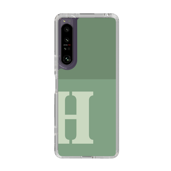 Slim Protection Case［ Original - initial two tone - H green ］