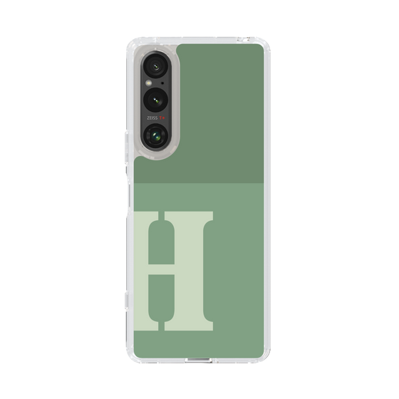 Slim Protection Case［ Original - initial two tone - H green ］