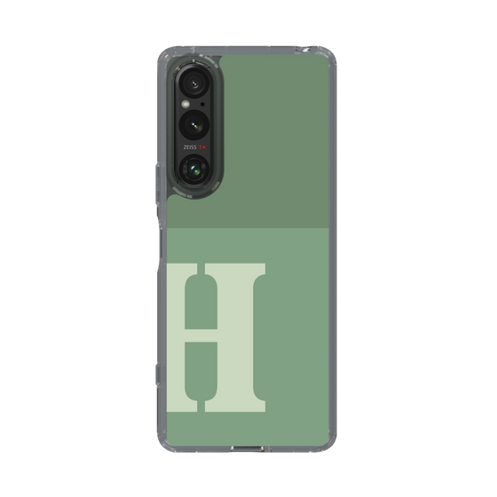Slim Protection Case［ Original - initial two tone - H green ］